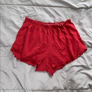 stretchy ruffle shorts